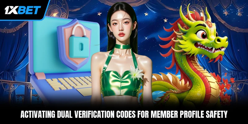 Activating dual verification codes for member profile safety