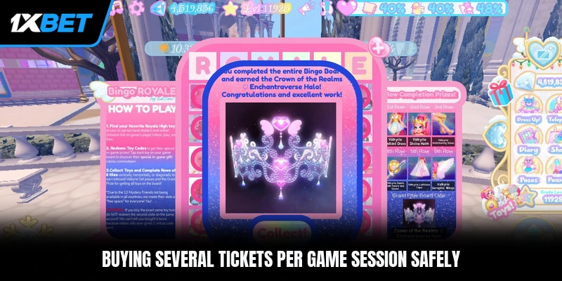 Buying several tickets per game session safely