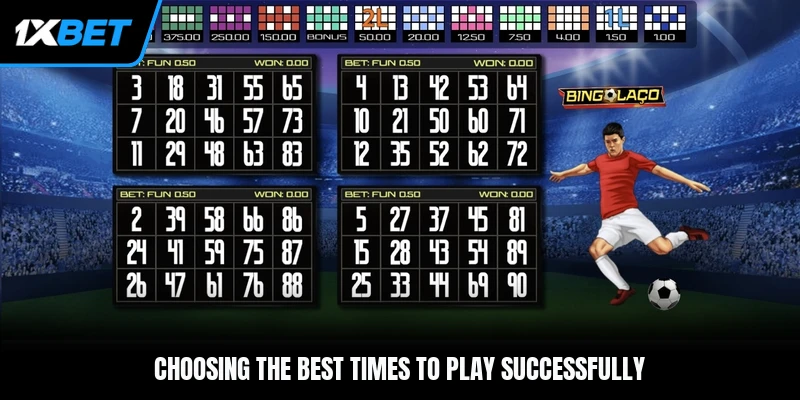 Choosing the best times to play successfully