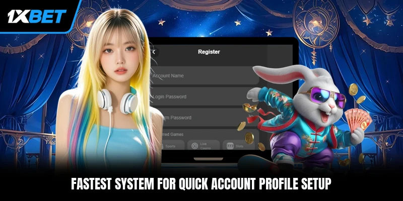 Fastest system for quick account profile setup