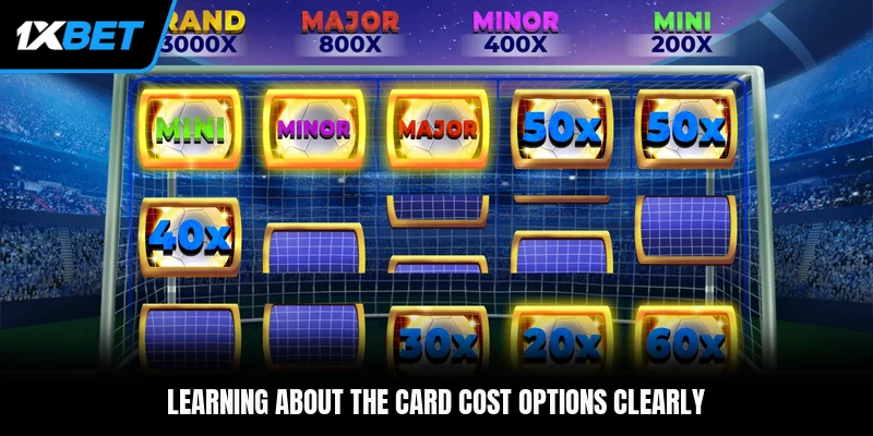 Learning about the card cost options clearly
