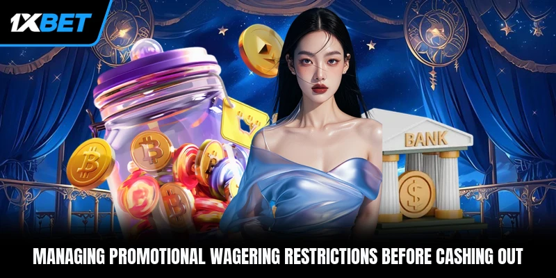 Managing promotional wagering restrictions before cashing out