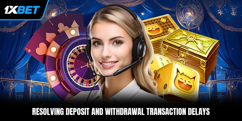 Resolving deposit and withdrawal transaction delays