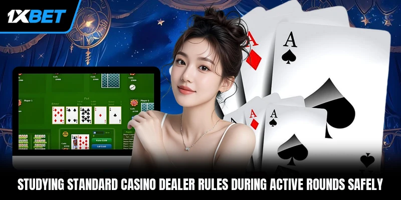 Studying standard casino dealer rules during active rounds safely