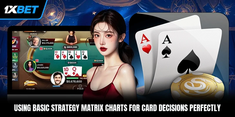 Using basic strategy matrix charts for card decisions perfectly
